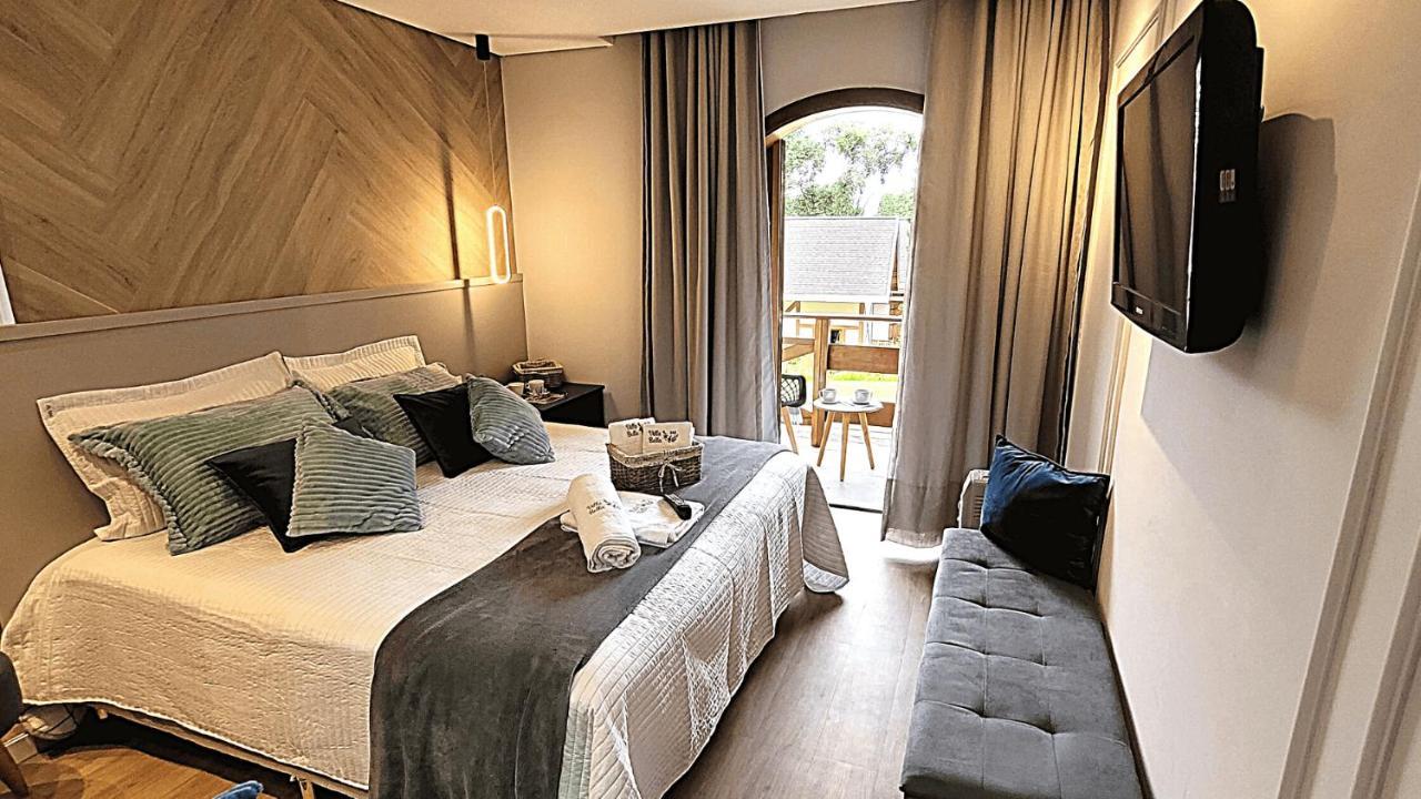 Ferienwohnung Duplex Luxo Com Piscina Aquecida, Lareira E Wifi Campos do Jordão Exterior foto