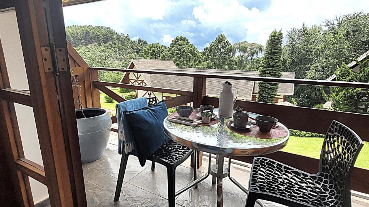 Ferienwohnung Duplex Luxo Com Piscina Aquecida, Lareira E Wifi Campos do Jordão Exterior foto