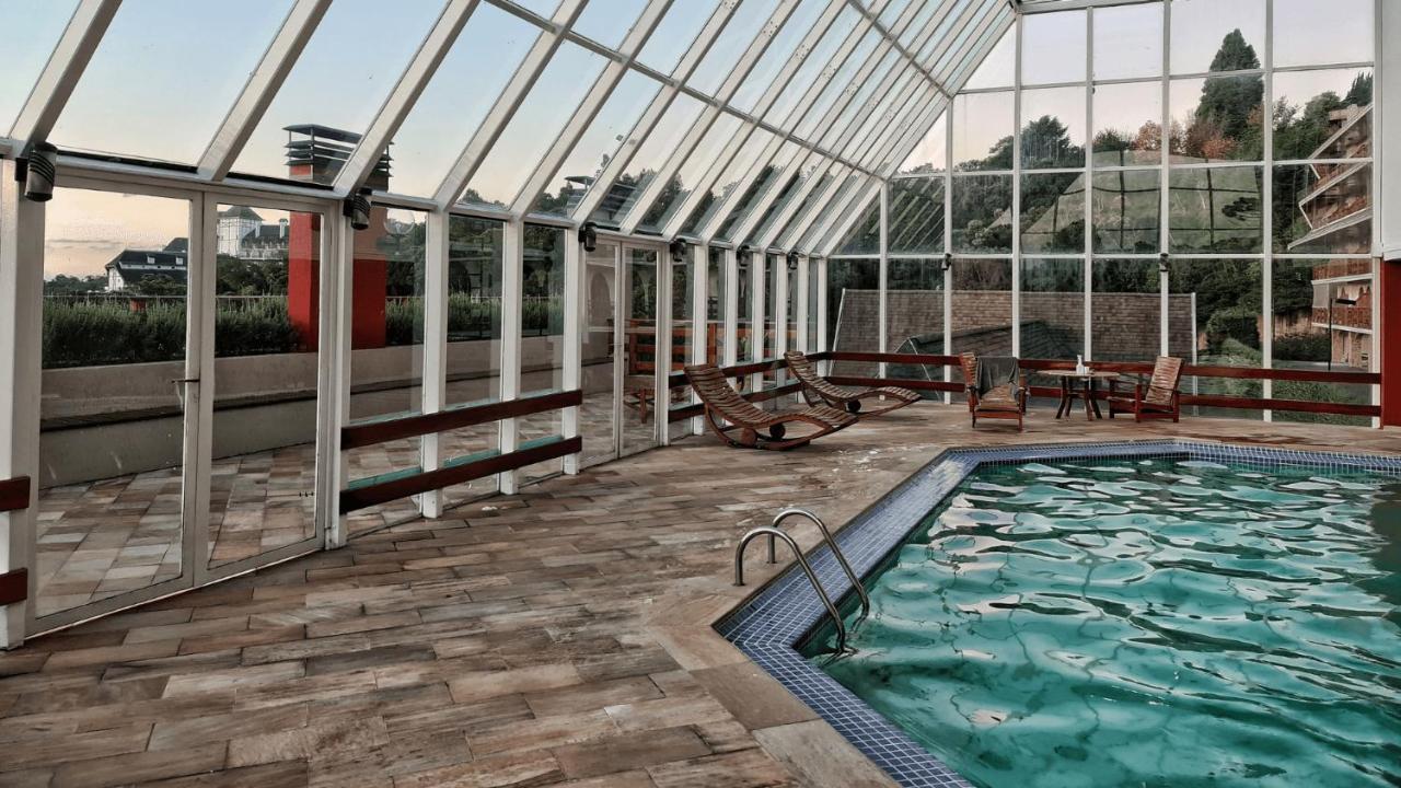 Ferienwohnung Duplex Luxo Com Piscina Aquecida, Lareira E Wifi Campos do Jordão Exterior foto