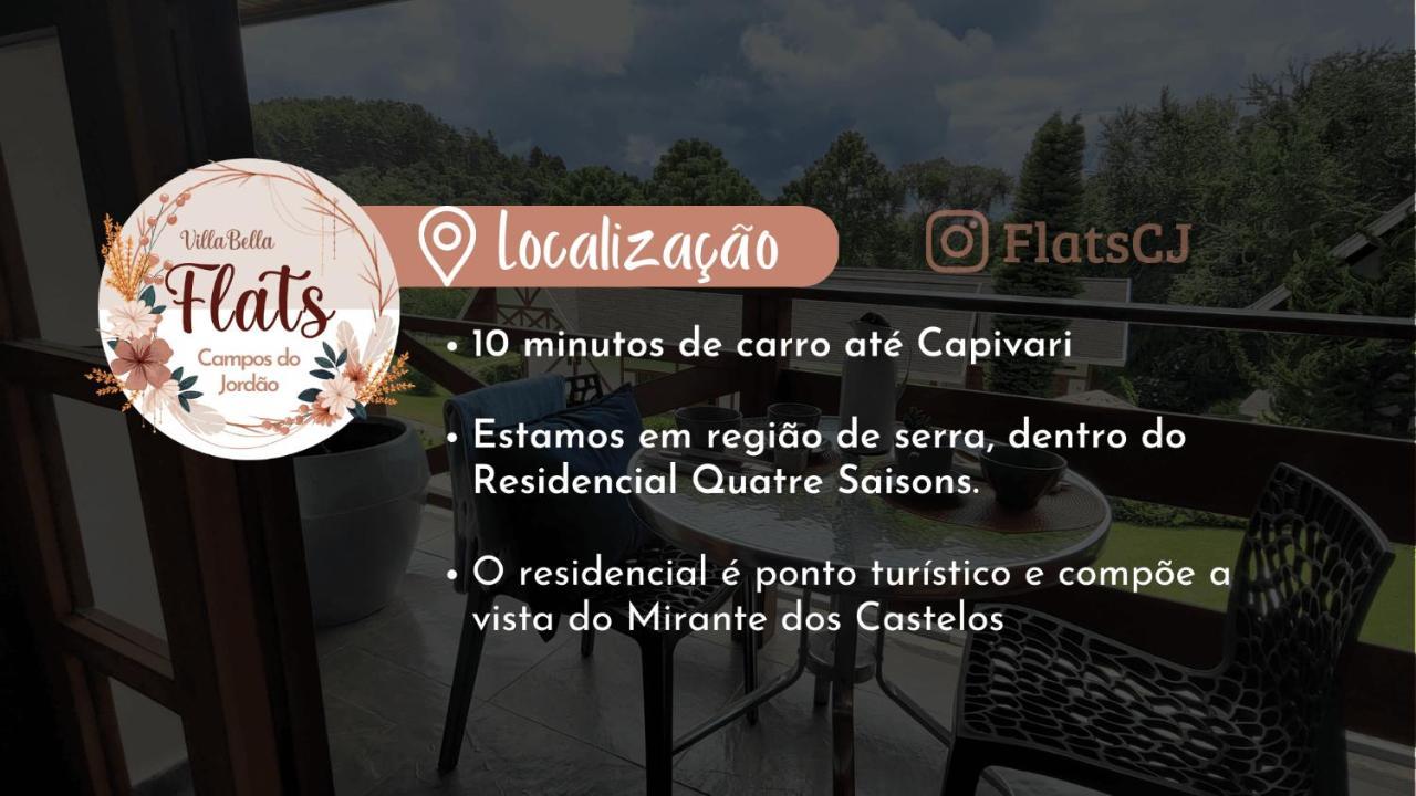 Ferienwohnung Duplex Luxo Com Piscina Aquecida, Lareira E Wifi Campos do Jordão Exterior foto