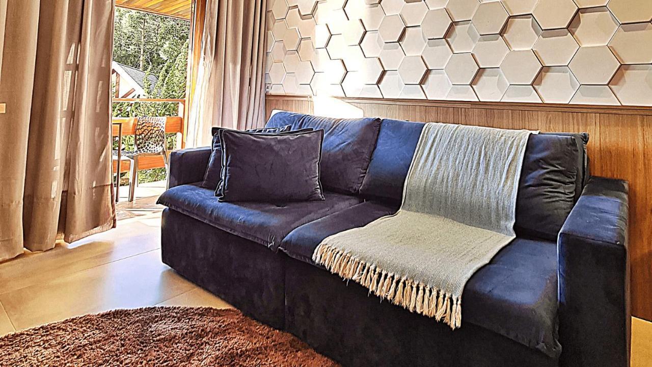 Ferienwohnung Duplex Luxo Com Piscina Aquecida, Lareira E Wifi Campos do Jordão Exterior foto